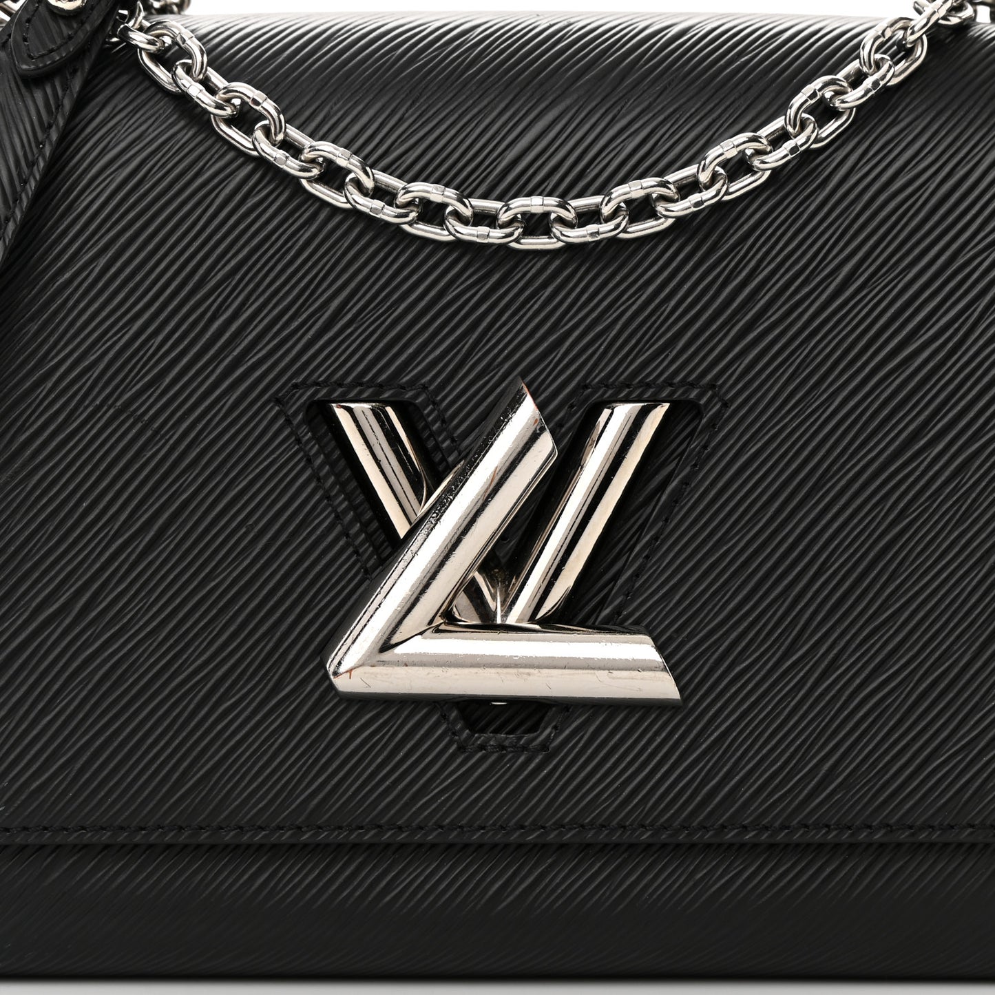 LOUIS VUITTON Epi Twist Shoulder Bag MM Black