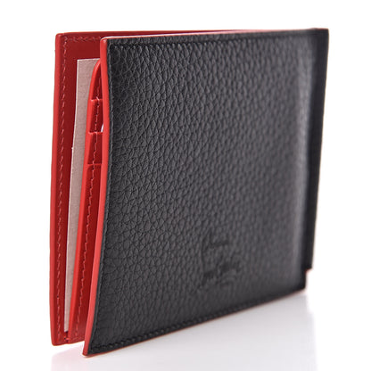 Christian Louboutin Calfskin Spike Bi-Fold Wallet Black 3 of 7