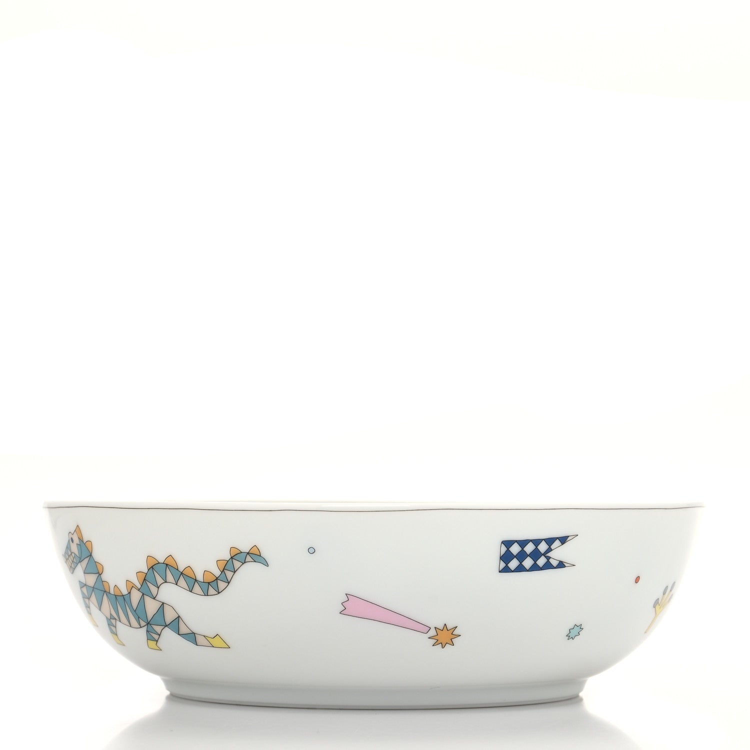Hermes Porcelain Epopee Cereal Bowl 3 of 8