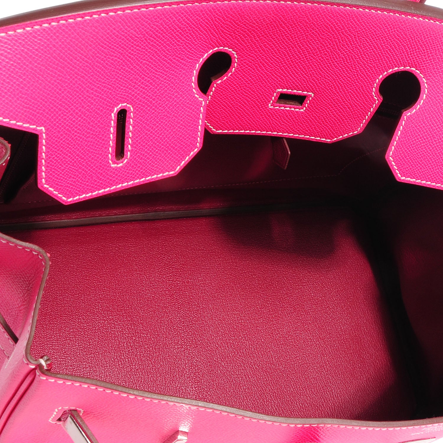 Hermes Epsom Candy Birkin 35 Rose Tyrien and Rubis 11 of 15