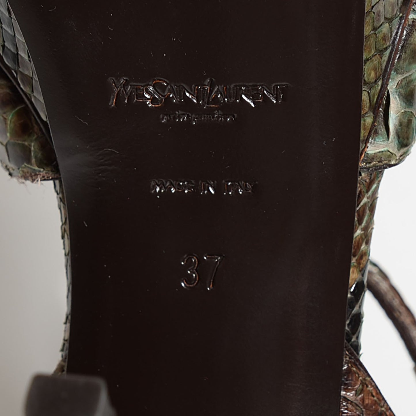 Python Tribute 75 Platform Sandals 37 Verde Havana