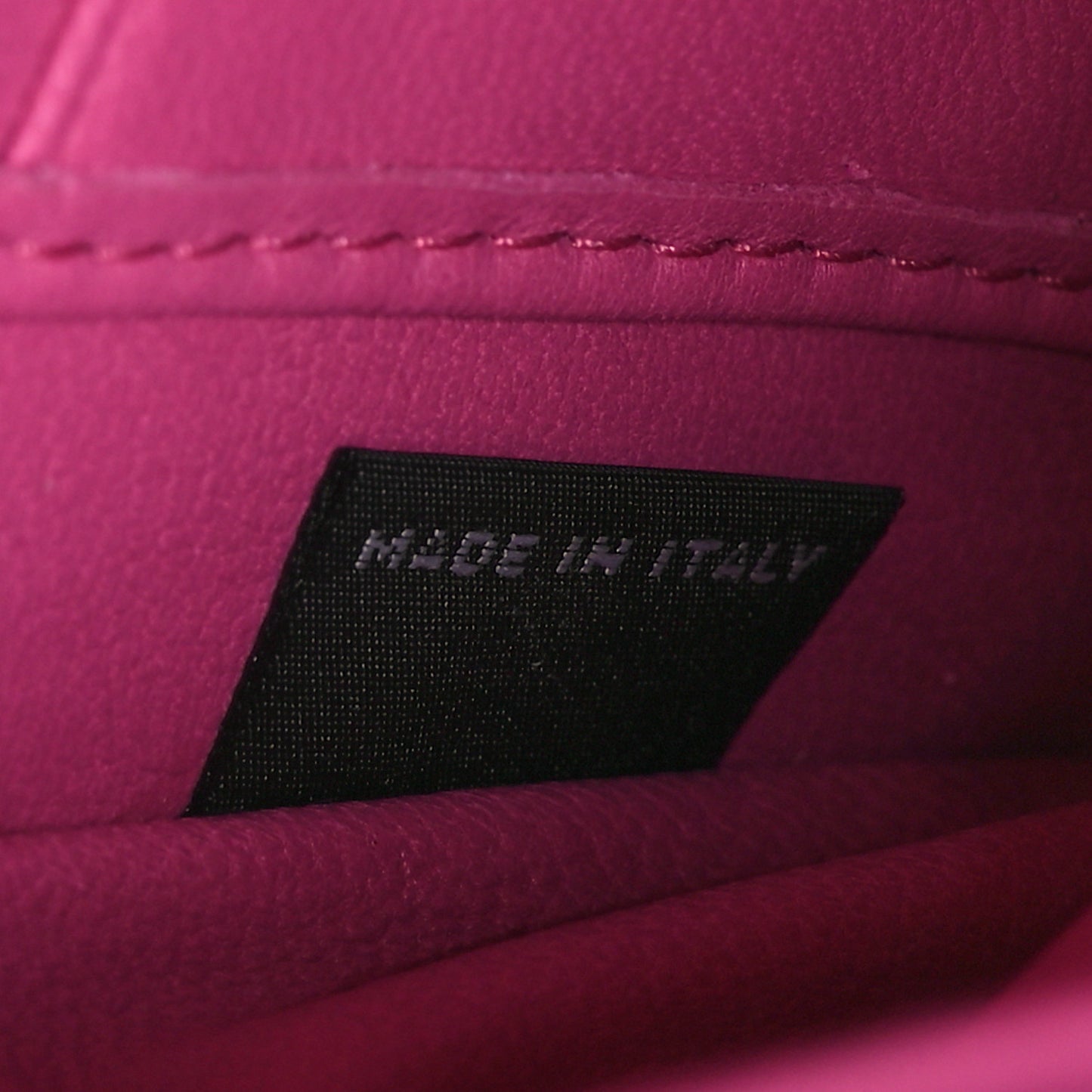 Nappa Matelasse Flap Clutch Fuxia