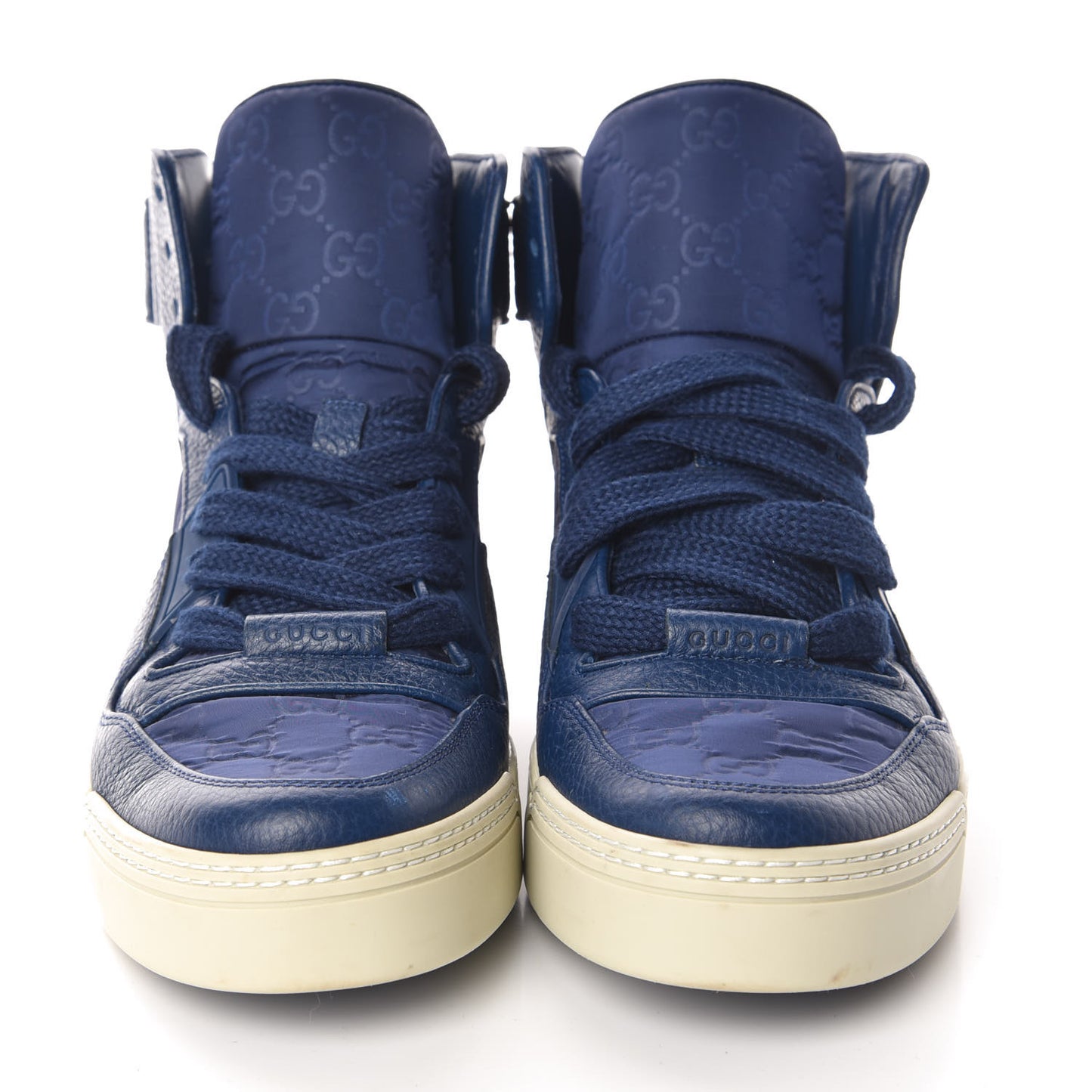 Nylon Monogram Mens Camelot High Top Sneakers 8.5 Tide