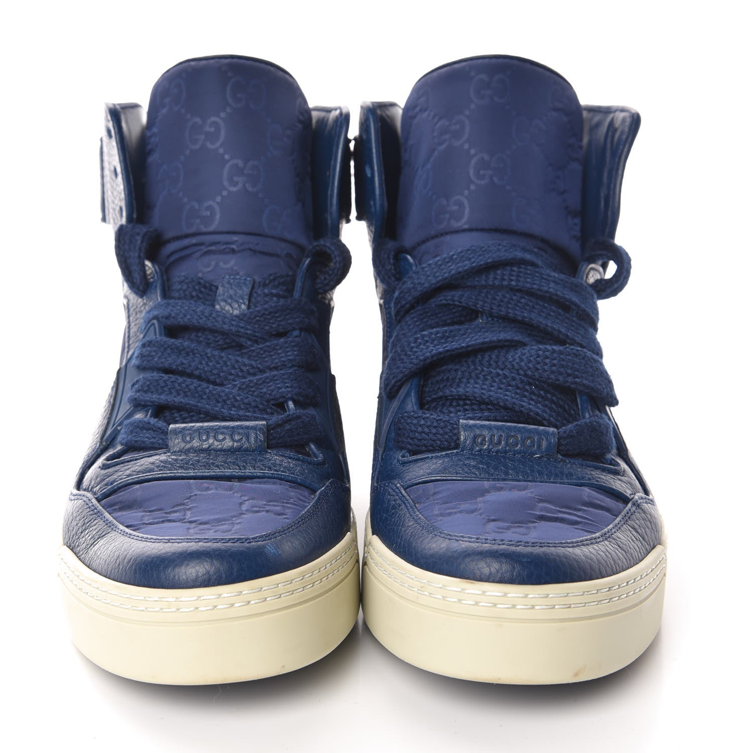 Gucci Nylon Monogram Mens Camelot High Top Sneakers 8.5 Tide 2 of 16