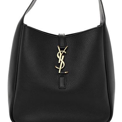 Saint Laurent Smooth Calfskin Small Le 5 A 7 Soft Hobo Black 7 of 9