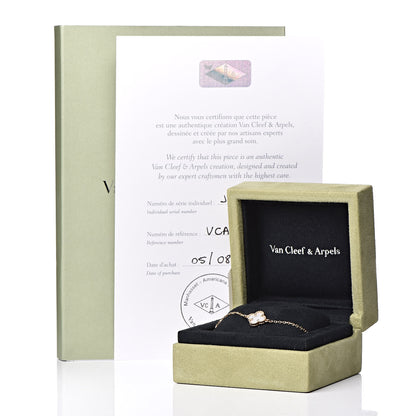 Van Cleef & Arpels 18K Yellow Gold Mother of Pearl Sweet Alhambra Bracelet 7 of 7