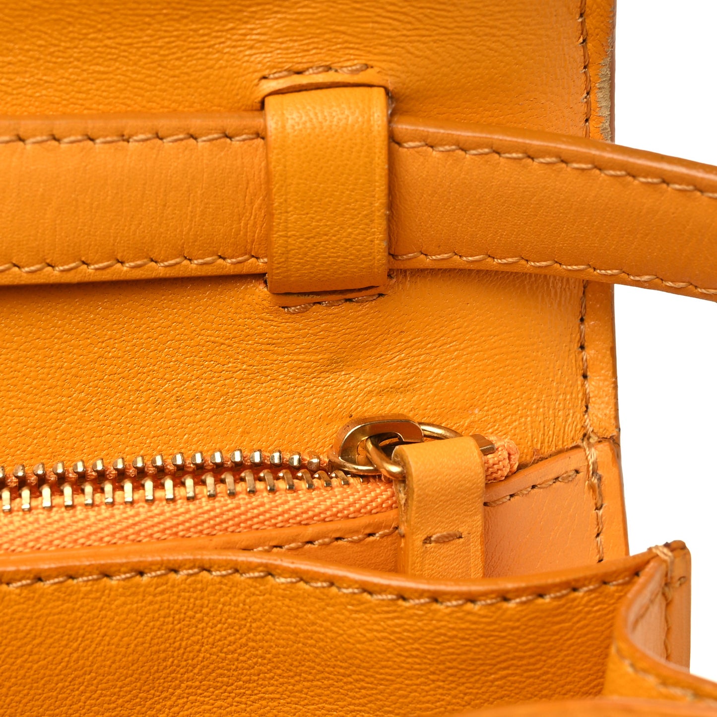 Box Calfskin Medium Classic Box Flap Bag Orange