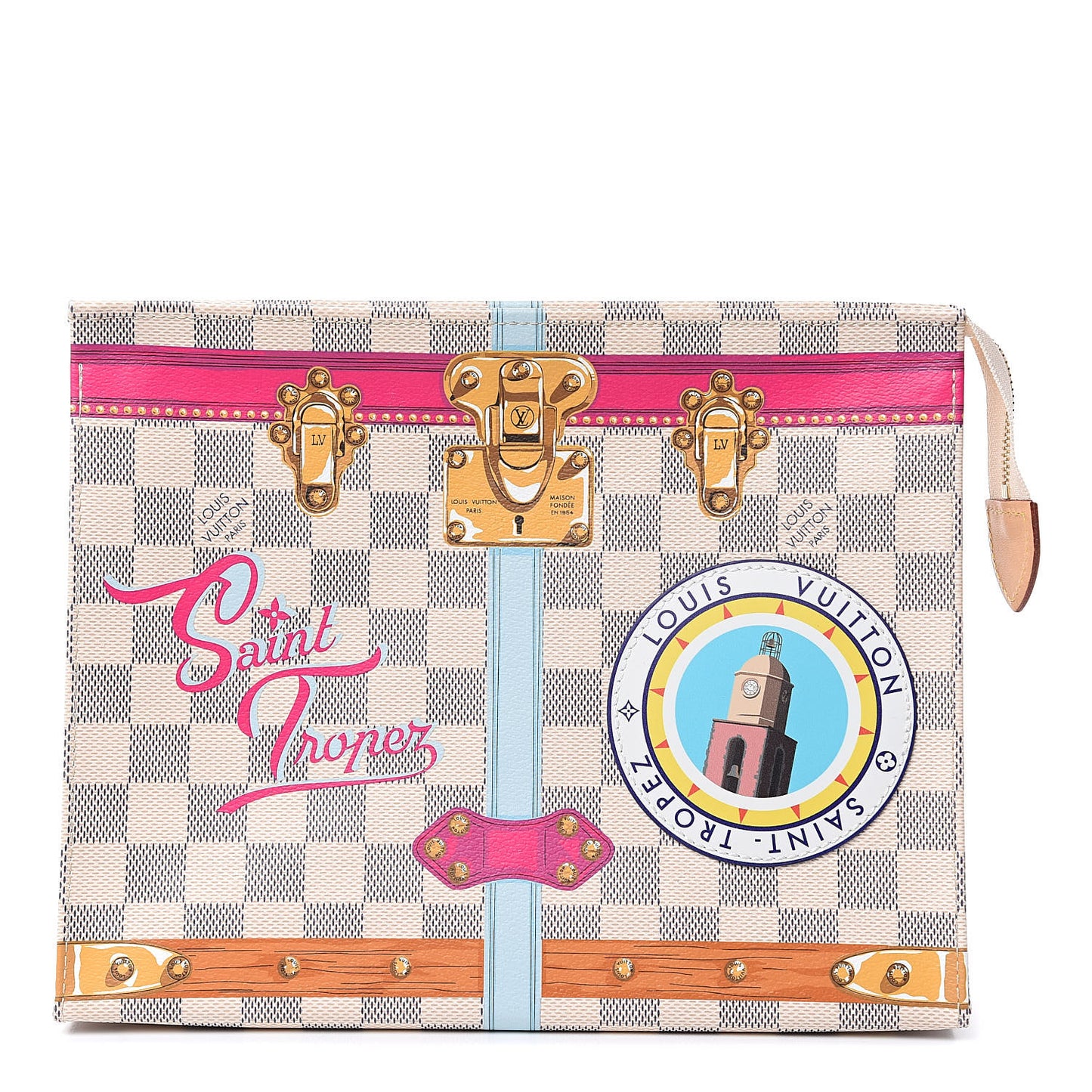 Damier Azur Summer Trunks Saint Tropez Toiletry Pouch 26