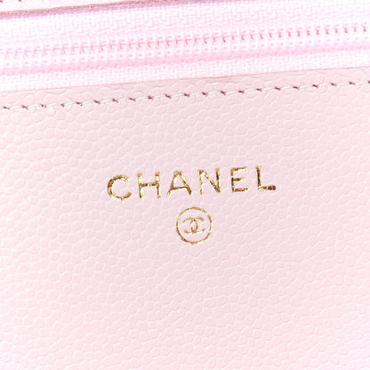 Chanel Caviar Quilted Coco Candy Wallet On Chain WOC Light Pink 6 of 12