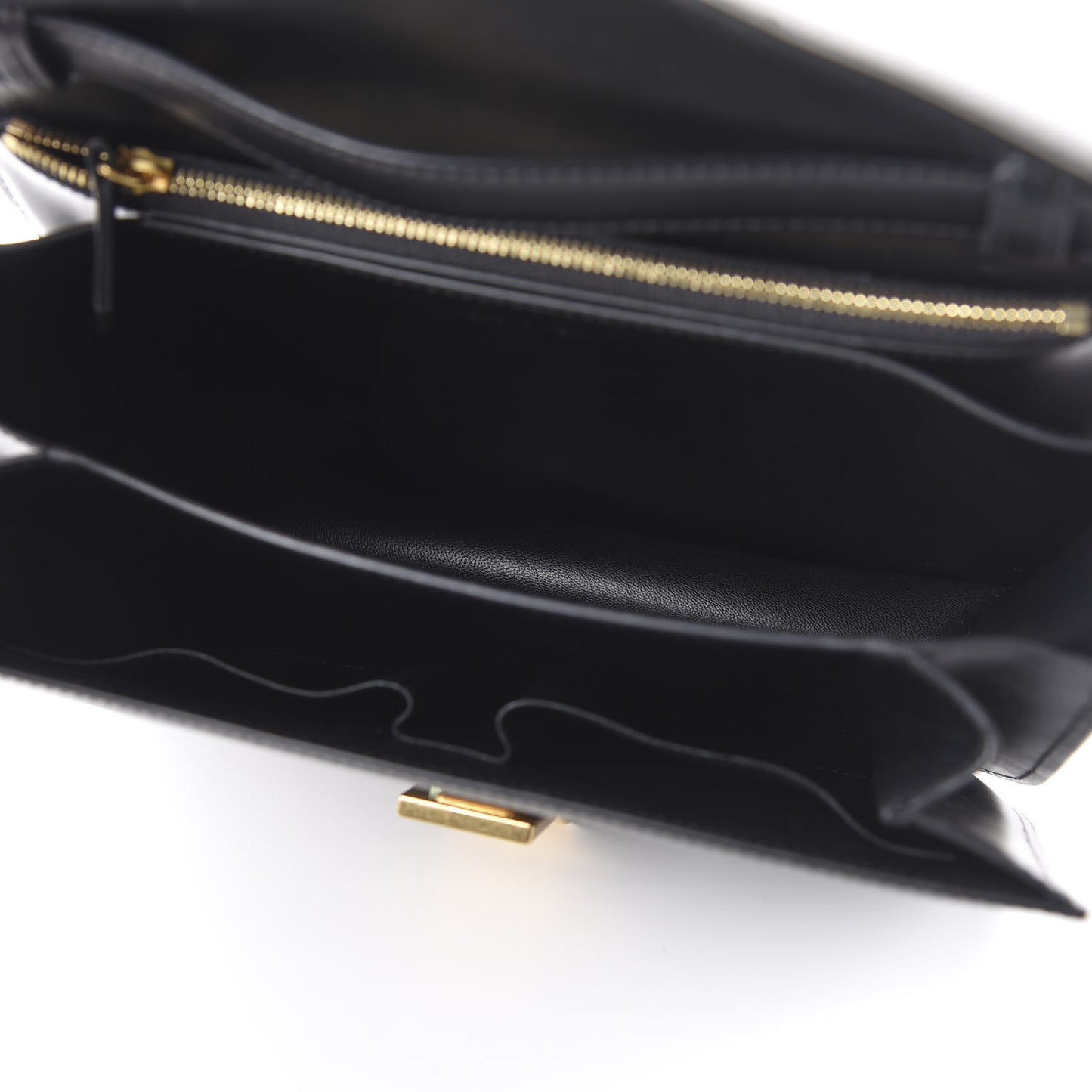 Box Calfskin Medium Classic Box Flap Bag Black