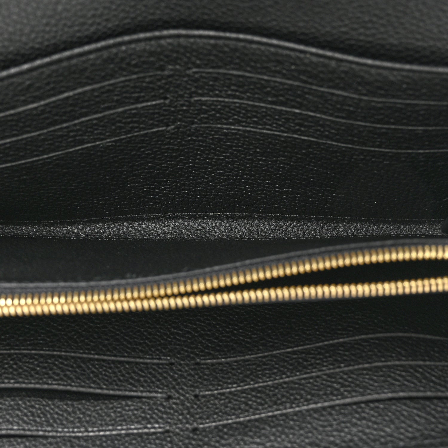 Louis Vuitton Monogram Empreinte Giant Sarah Wallet Black Beige 5 of 7