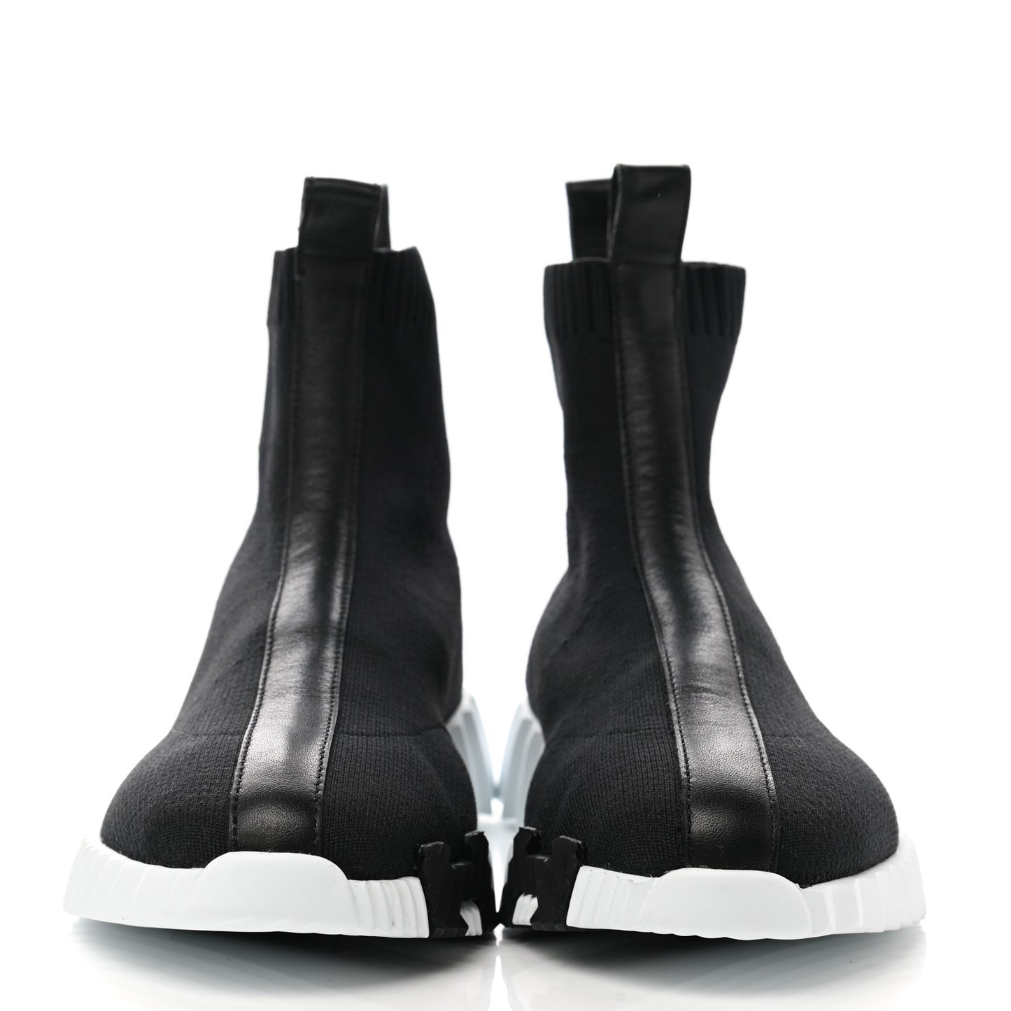 Technical Canvas Goatskin Fun Sneakers 39 Black White