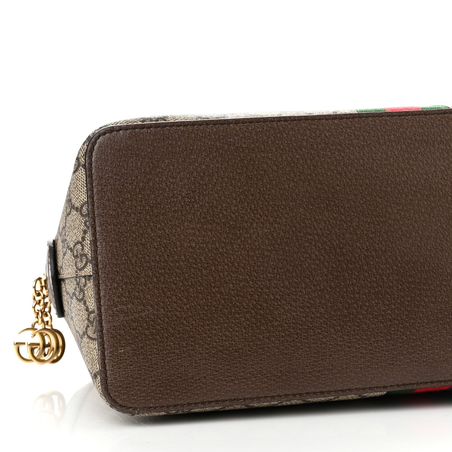 Gucci GG Supreme Monogram Web Medium Ophidia Top Handle Dome Bag Brown 9 of 10