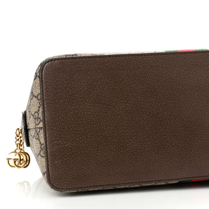 Gucci GG Supreme Monogram Web Medium Ophidia Top Handle Dome Bag Brown 9 of 10