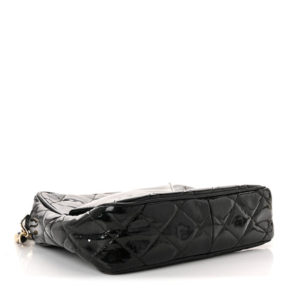 Chanel Patent Quilted Tassel Camera Case Black 4 of 13