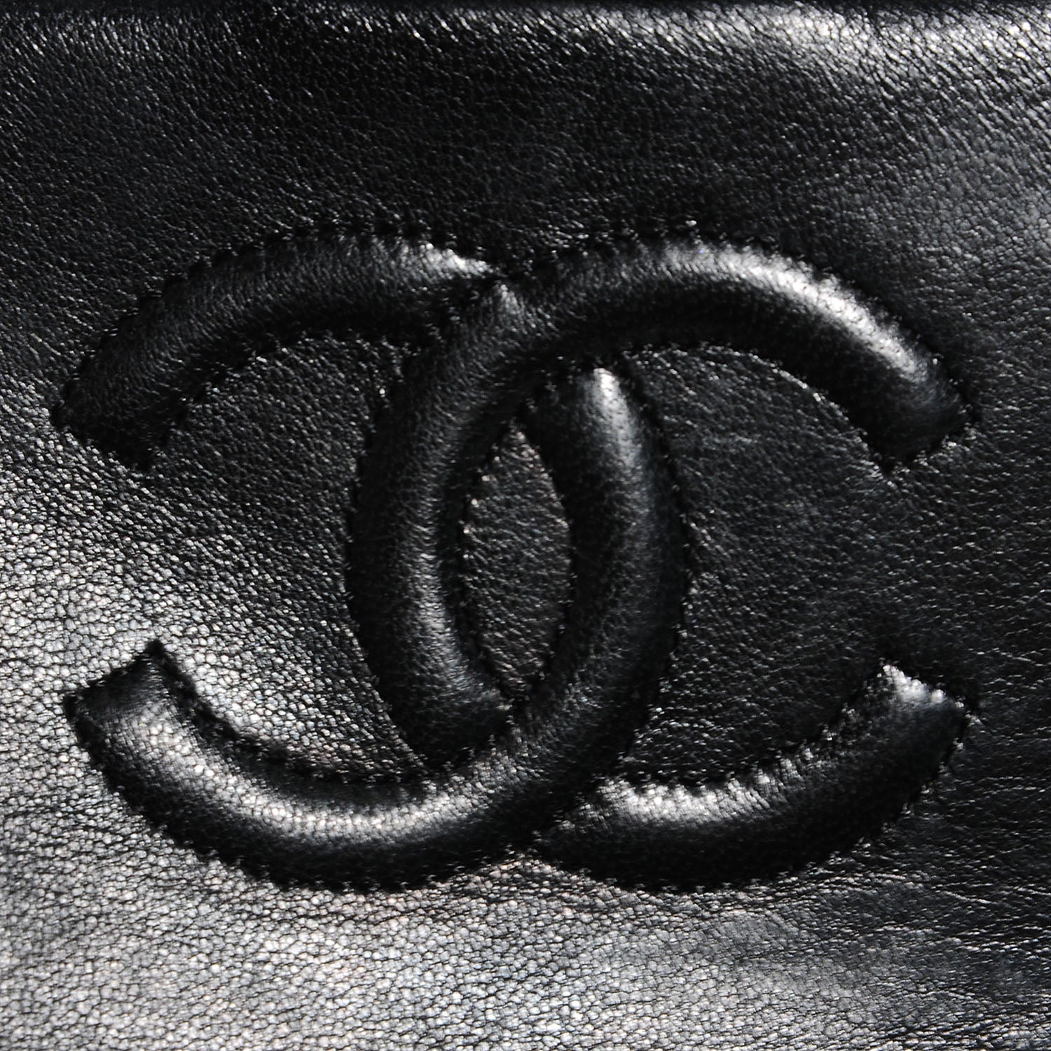Chanel Lambskin Quilted Mini Square Flap Black 6 of 7