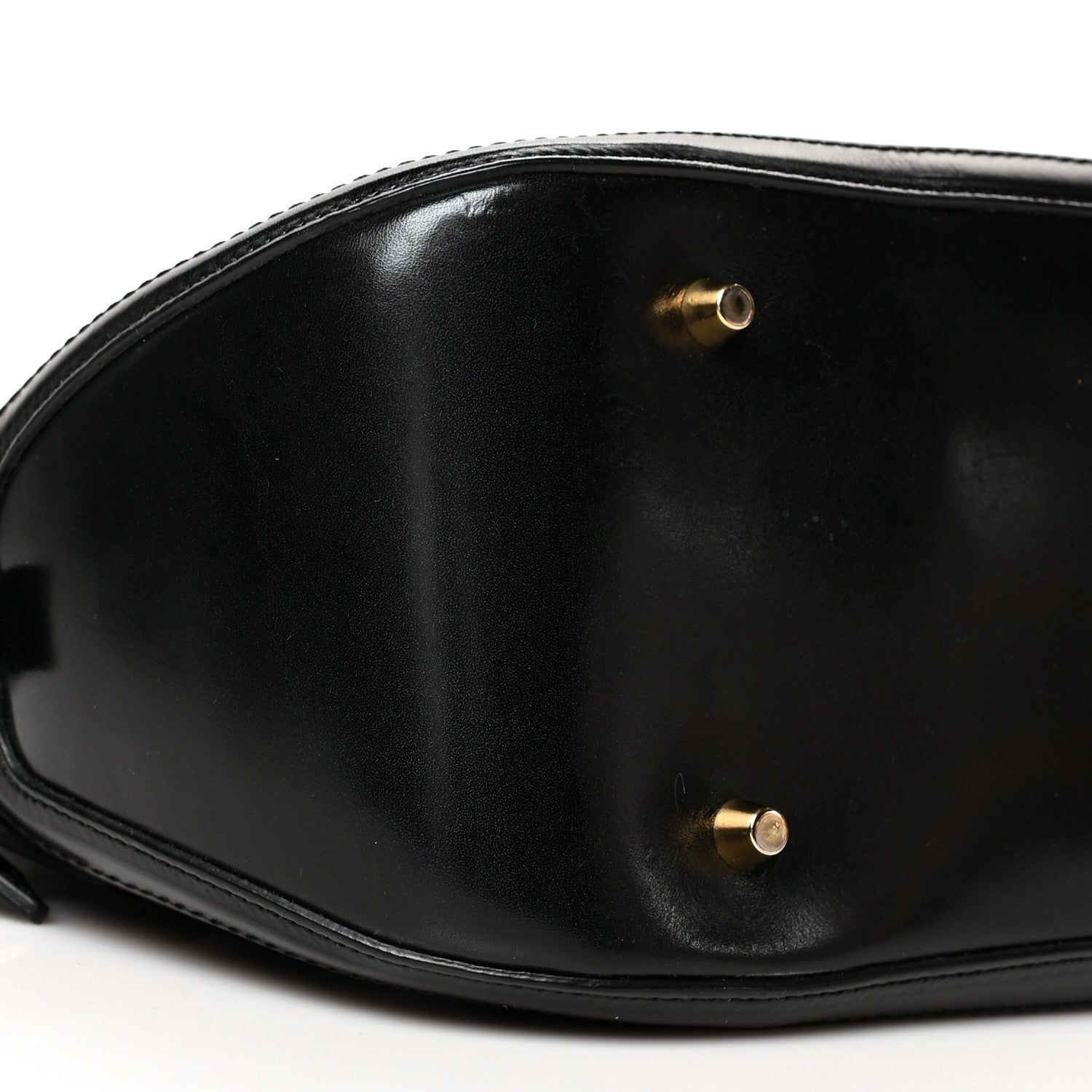 Burberry Bridle Calfskin House Check Small Orchard Bowling Bag Black 10 of 11