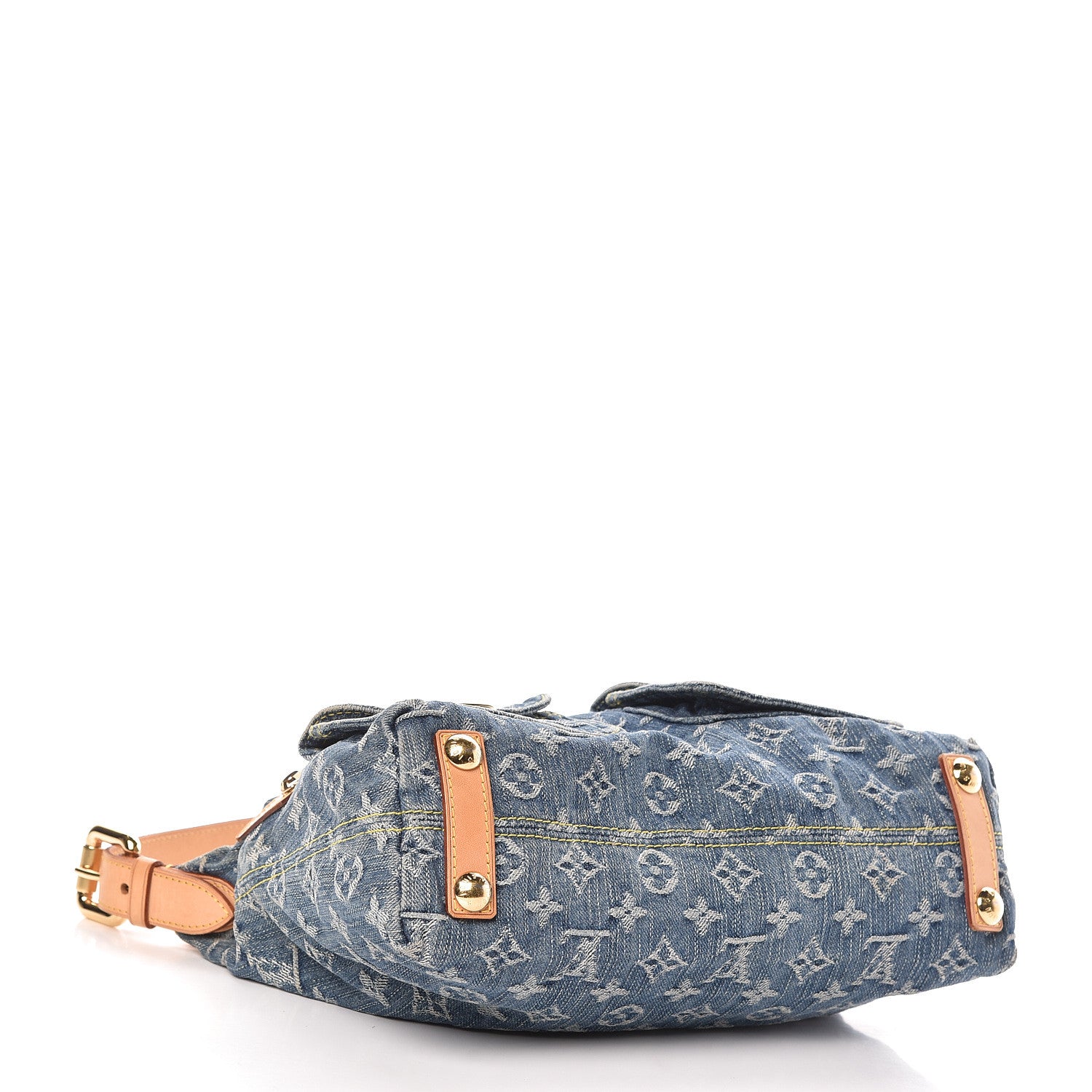 Louis Vuitton Monogram Denim Baggy PM Blue 4 of 12