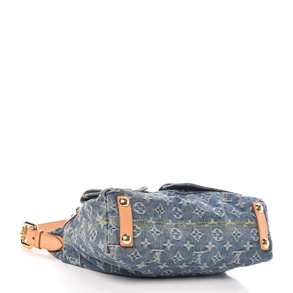 Louis Vuitton Monogram Denim Baggy PM Blue 4 of 12