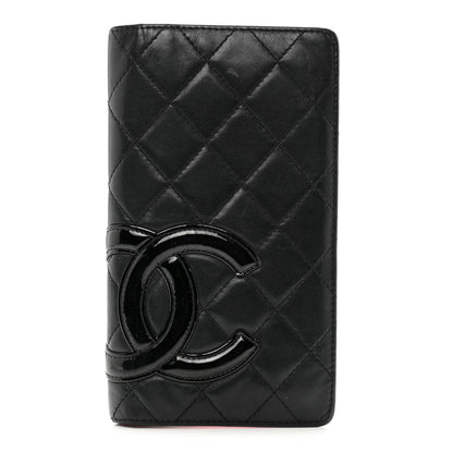 Chanel Calfskin Quilted Cambon Yen Wallet Black 1 of 10