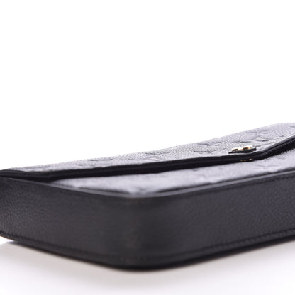 Louis Vuitton Empreinte Pochette Felicie Chain Wallet Black 9 of 13