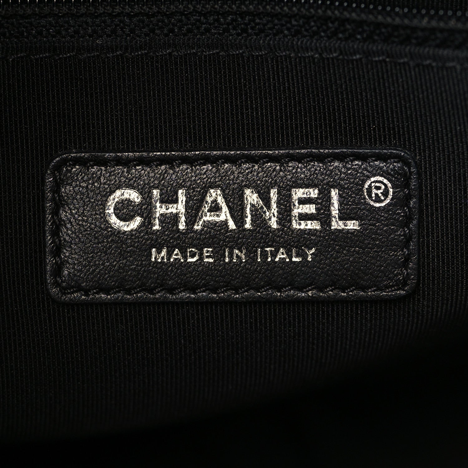 Chanel Calfskin Chain 20s Signature Tote Black 6 of 10