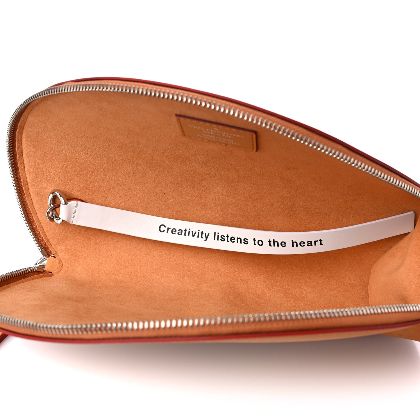 Calfskin Monogram Fortune Cookie Pouch Purple