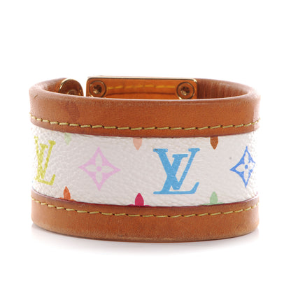 Louis Vuitton Monogram Multicolor S Lock Bracelet White Small 3 of 7