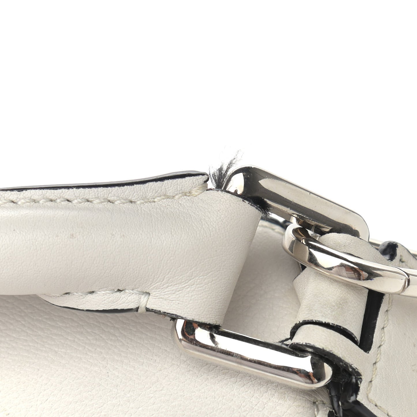 Calfskin Small Puzzle Bag White