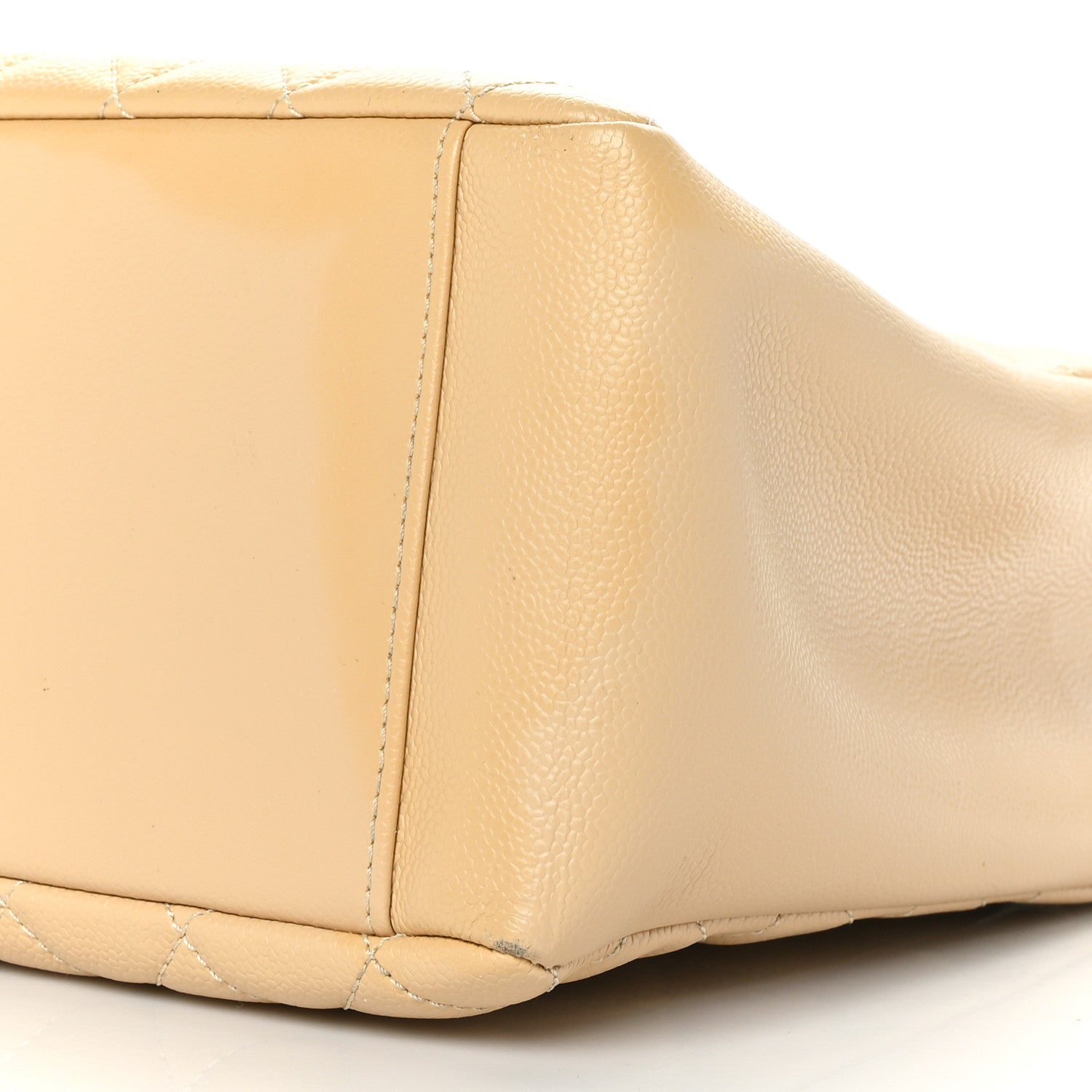 Chanel Caviar Quilted Grand Shopping Tote GST Beige 10 of 13