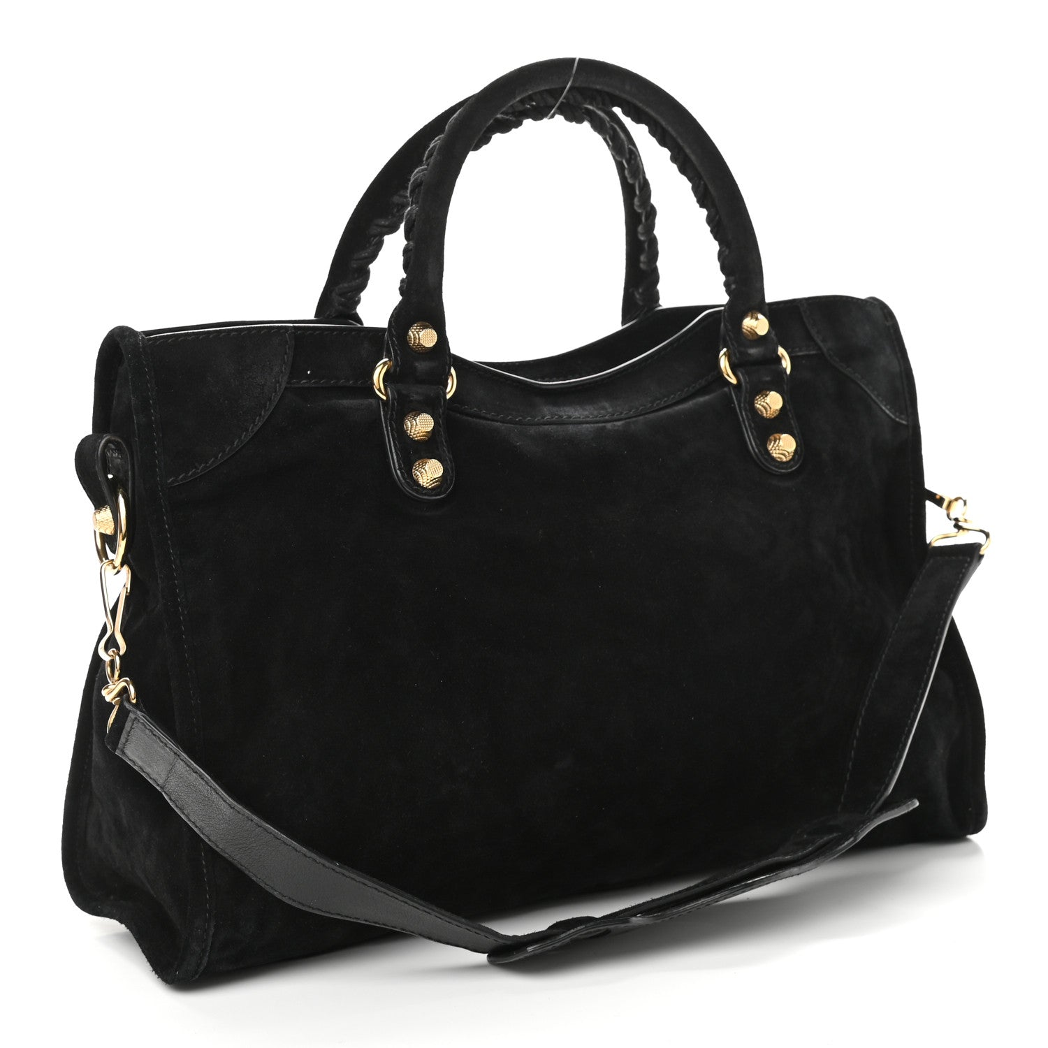 Balenciaga Baby Daim Suede Giant 12 Gold Hardware City Black 4 of 11