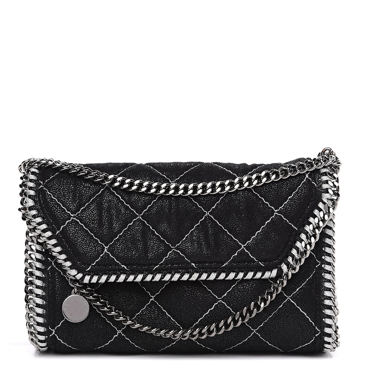 Stella McCartney Shaggy Deer Quilted Mini Falabella Black 1 of 7