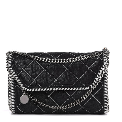Stella McCartney Shaggy Deer Quilted Mini Falabella Black 1 of 7