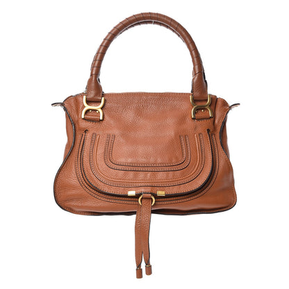 Chloe Calfskin Medium Marcie Satchel Tan 1 of 15