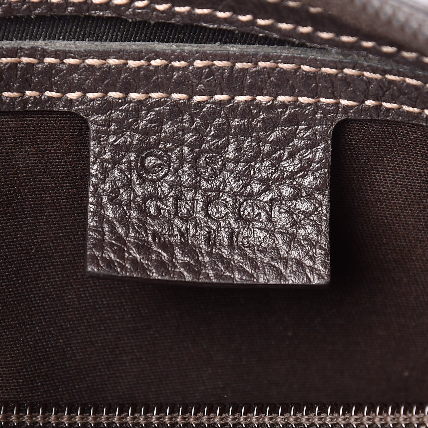 Crystal Monogram Medium Joy Boston Dark Brown