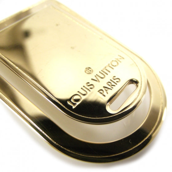 Brass Porte Adresse Bill Clip Dore