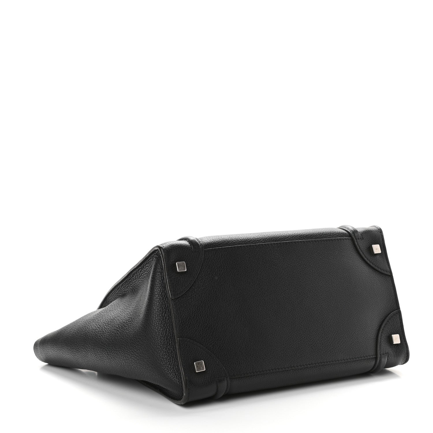 Celine Drummed Calfskin Mini Luggage Black 4 of 8