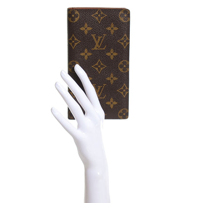 Louis Vuitton Monogram Porte Valeurs Checkbook Wallet 2 of 7