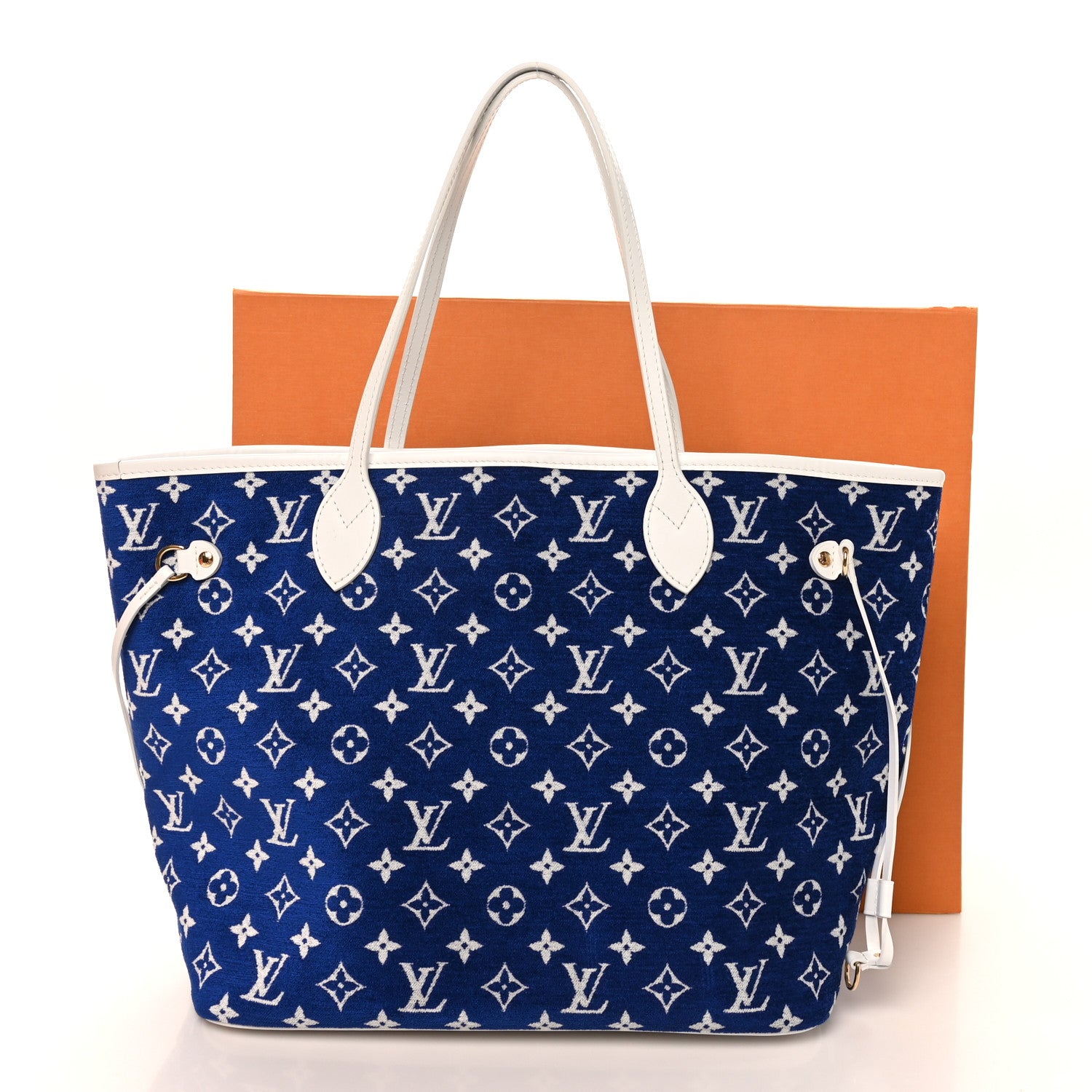Louis Vuitton Jacquard Velvet Monogram LV Match Neverfull MM Bleu 10 of 10