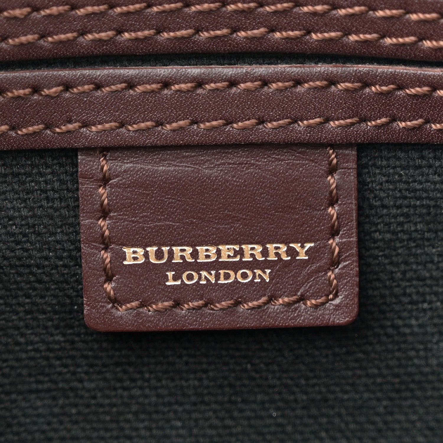 Burberry Haymarket Check Studded Bowler Brown 6 of 11