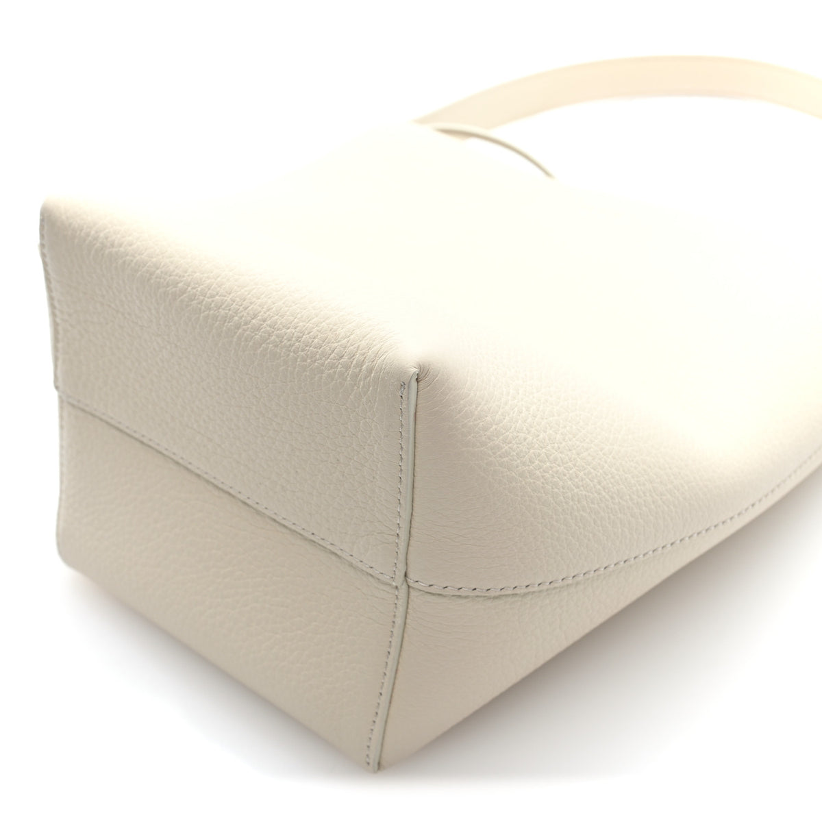Grained Calfskin Small N/S Park Tote Ivory