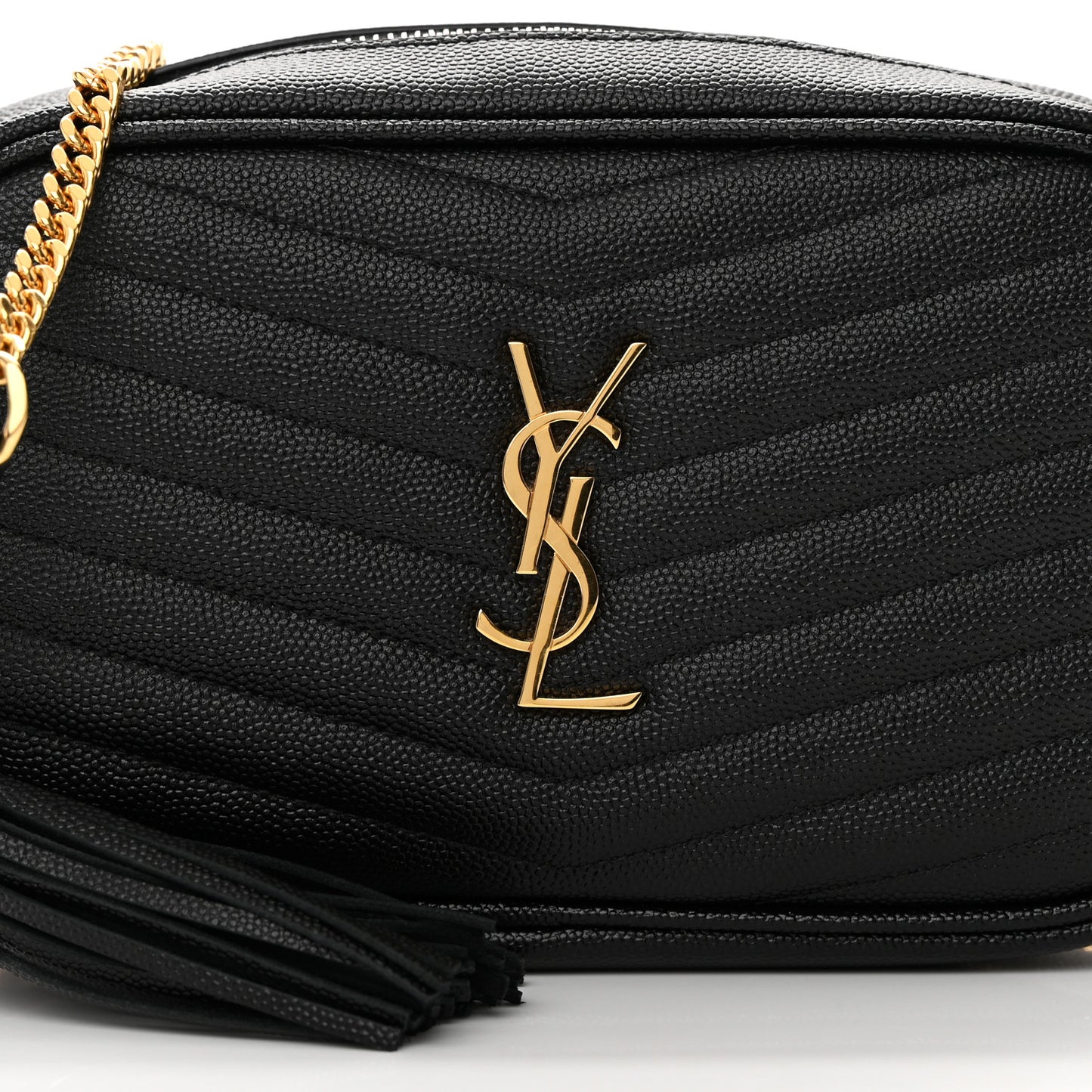 Grain De Poudre Matelasse Monogram Mini Lou Camera Bag Black