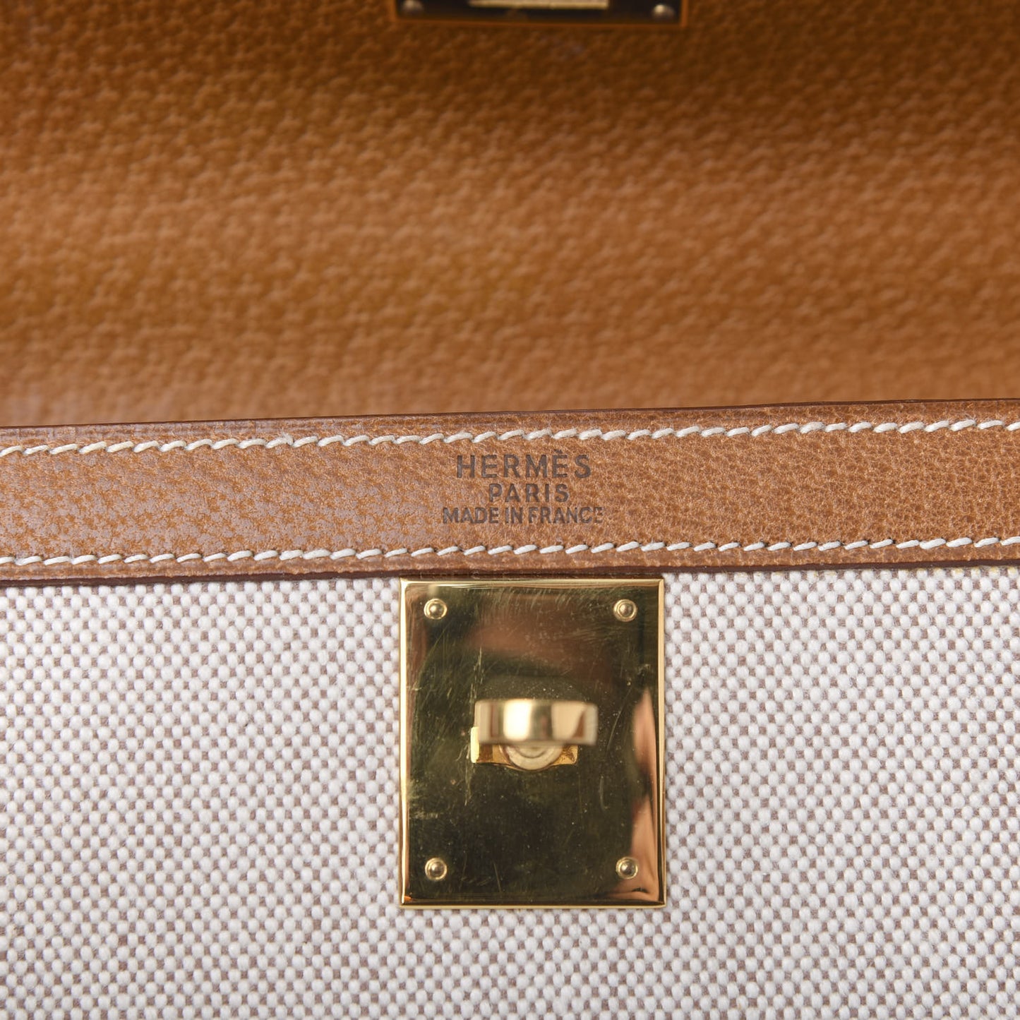 Peau Porc Toile Kelly Sellier 32 Gold