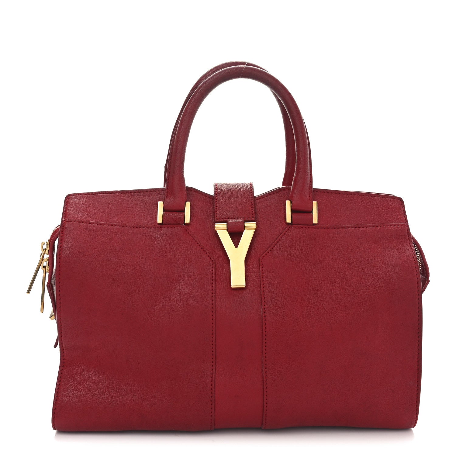 Saint Laurent Sheepskin Small Cabas ChYc Rouge Orient 1 of 10