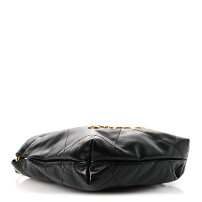 Chanel Shiny Calfskin Quilted Mini Chanel 22 Black 4 of 10