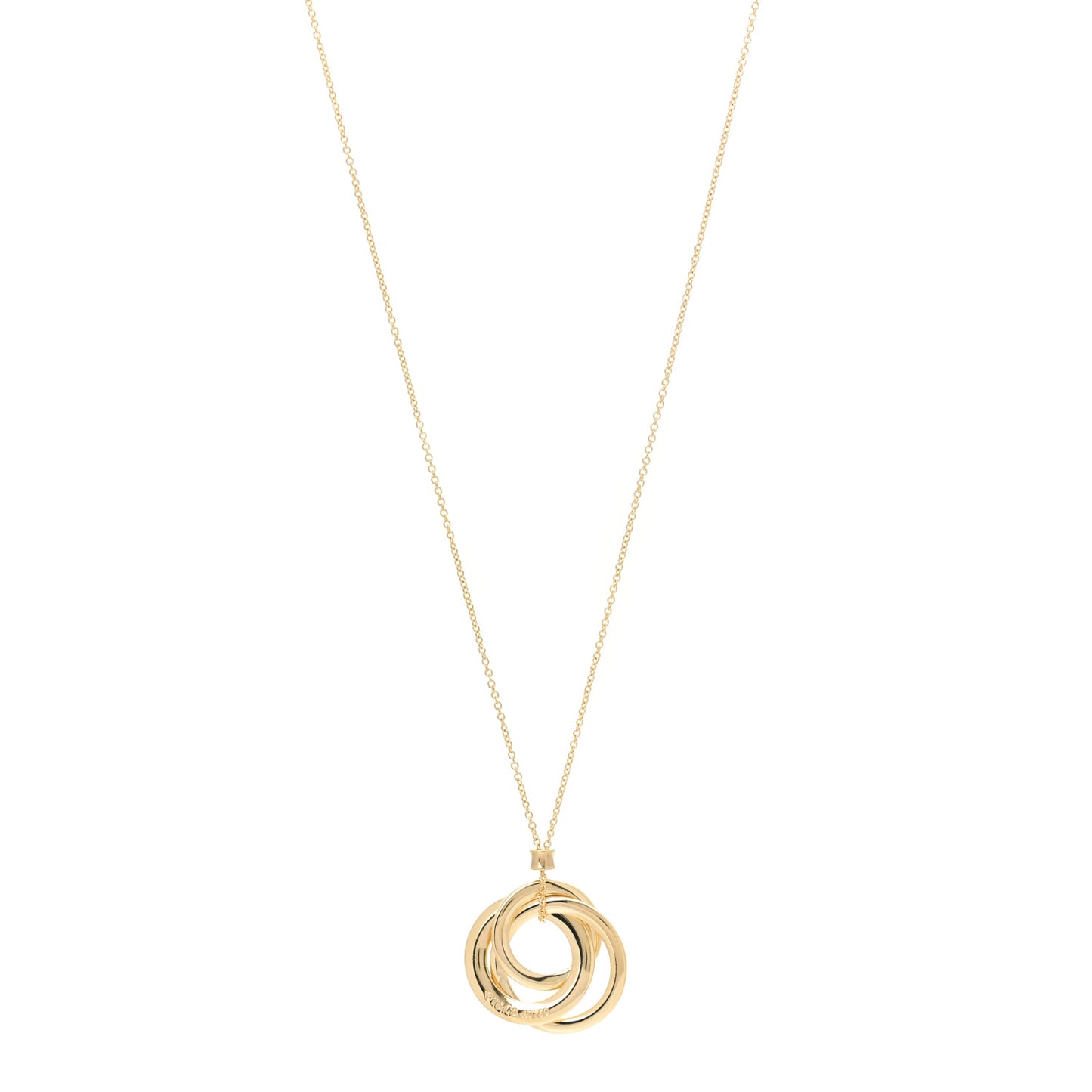 18K Yellow Gold 1837 Interlocking Circles Necklace