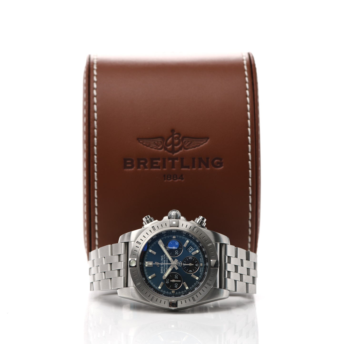 Stainless Steel 44mm Chronomat B01 Automatic Watch Blue AB0115