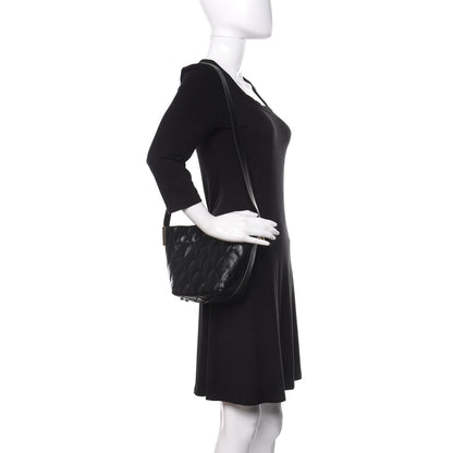 Givenchy Lambskin Quilted Mini GV Bucket Bag Black 2 of 9
