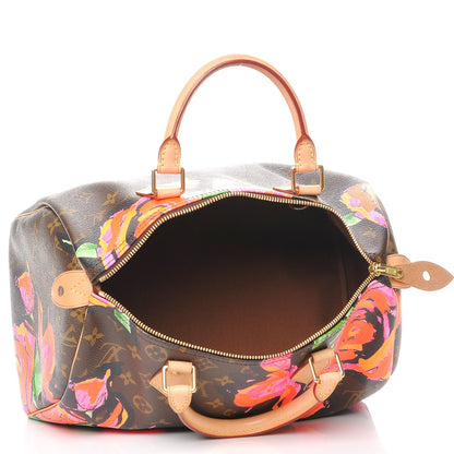 Louis Vuitton Monogram Roses Speedy 30 6 of 8