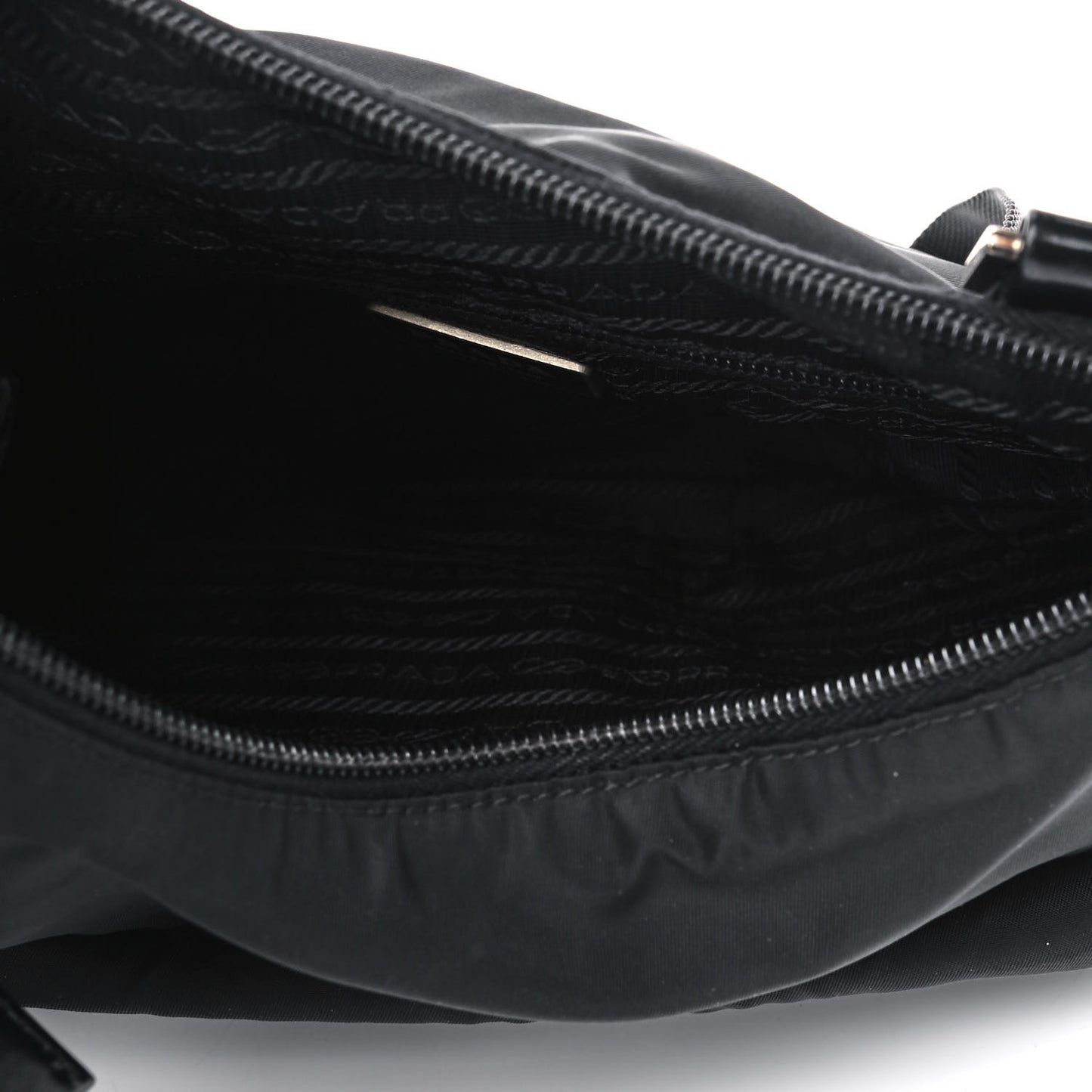 Nylon Tessuto Vela Messenger Bag Black